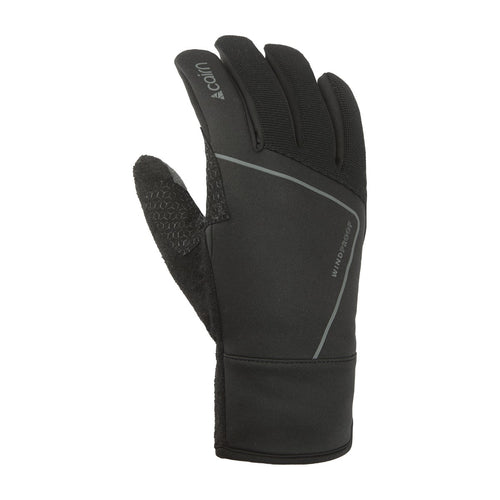 Gants vélo coupe-vent tactiles Cairn Quicker Touch Black dessus