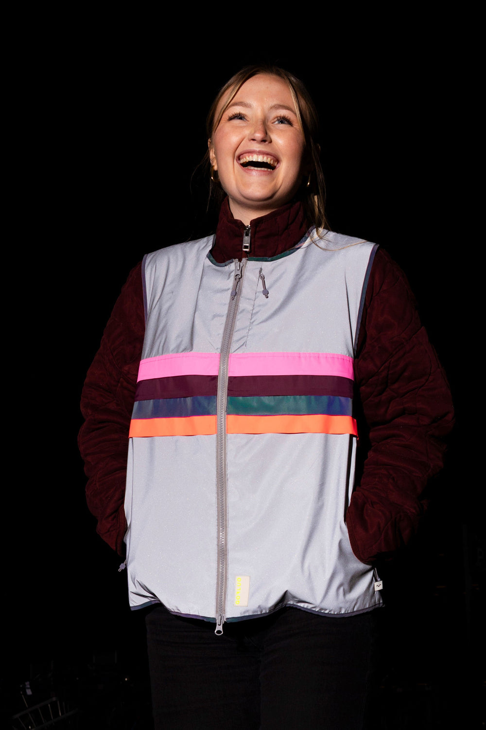 Gilet vélo réfléchissant femme Gofluo - Bodyglower Alice