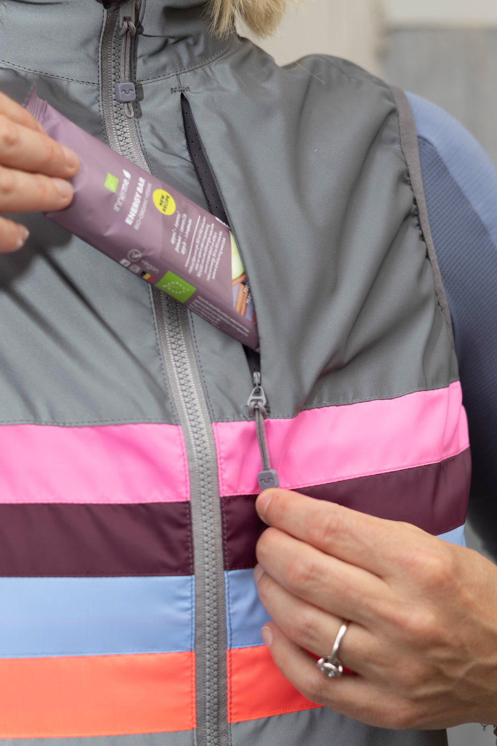 Gilet vélo réfléchissant femme Gofluo Bodyglower Yvonne