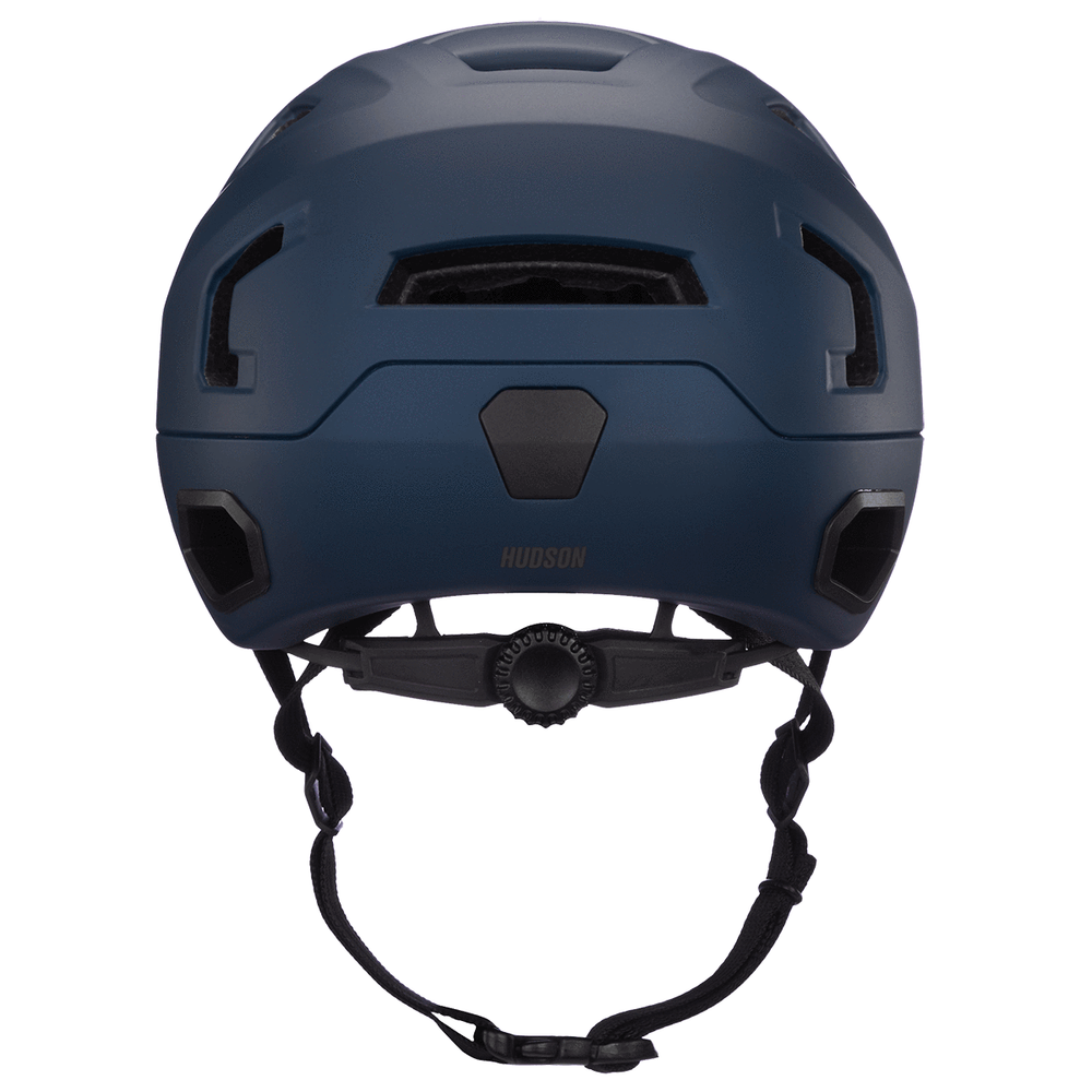 Casque velo Bern Hudson MIPS bleu marine vu de face