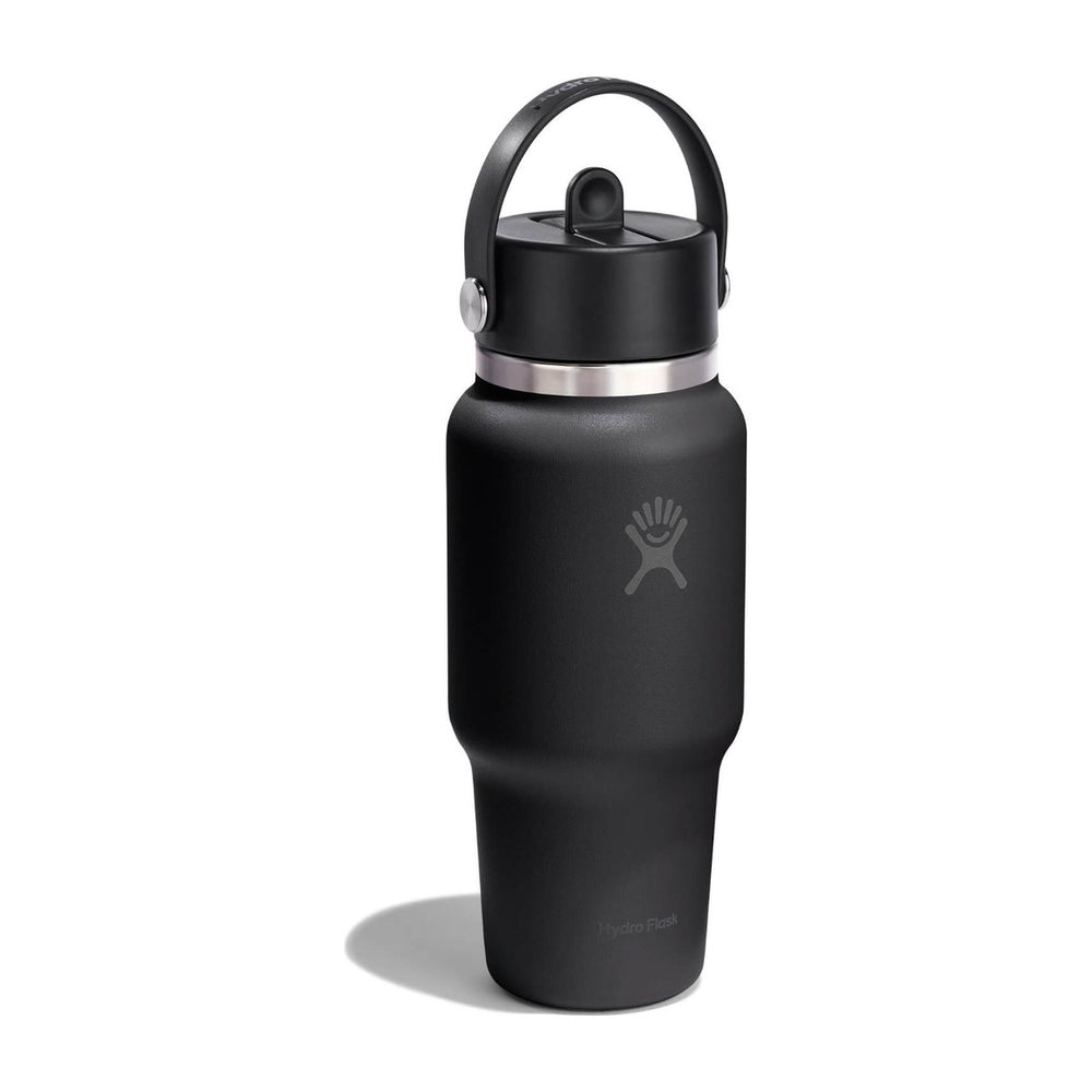Gourde de voyage isotherme Hydro Flask Travel Bottle Flex Straw - Black 710 ml