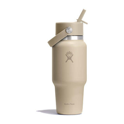 Gourde de voyage isotherme Hydro Flask Travel Bottle Flex Straw - Oat 710 ml