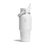 Gourde de voyage isotherme Hydro Flask Travel Bottle Flex Straw - White 710 ml
