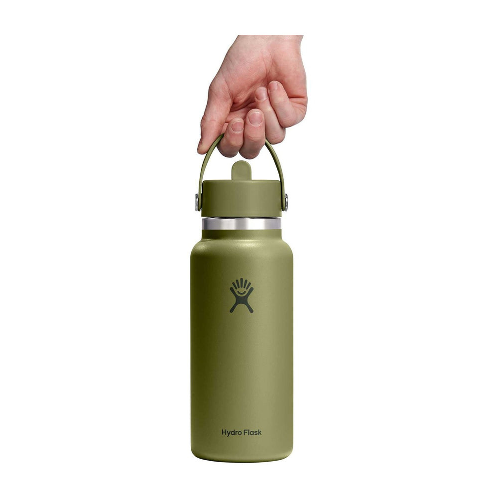 Gourde isotherme Hydro Flask Wide Mouth Flex Straw 946 ml - Palmer Green