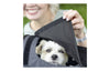Ombrelle pour panier chien vélo KlickFix Shopper Doggy - le filet souleve pour laisser sortir la tete du chien