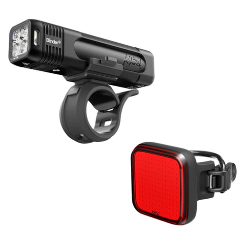 Pack éclairages vélo Knog - Blinder Pro 1000 et Blinder Rear Square
