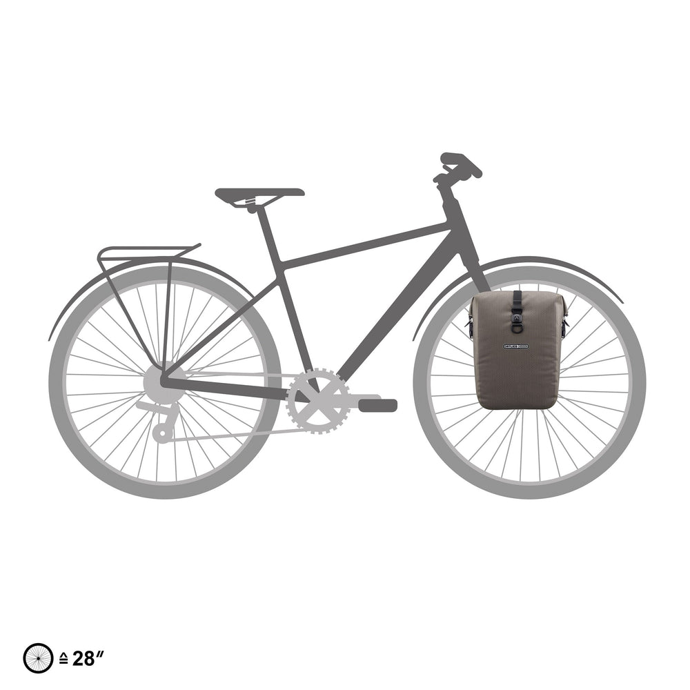 Paire de sacoches ORTLIEB Gravel-Pack 2 x 14,5 L - Dark Sand