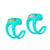 Paire d’éclairages vélo Knog - Frog USB Twinpack - Awesome Aquamarine