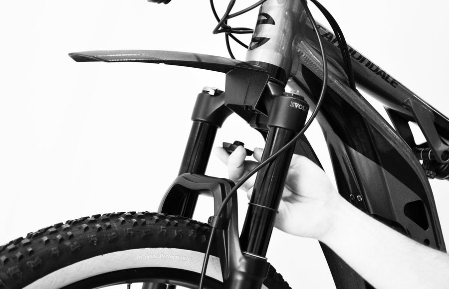 Garde-boue avant Polisport Mud Pro sur un VTT