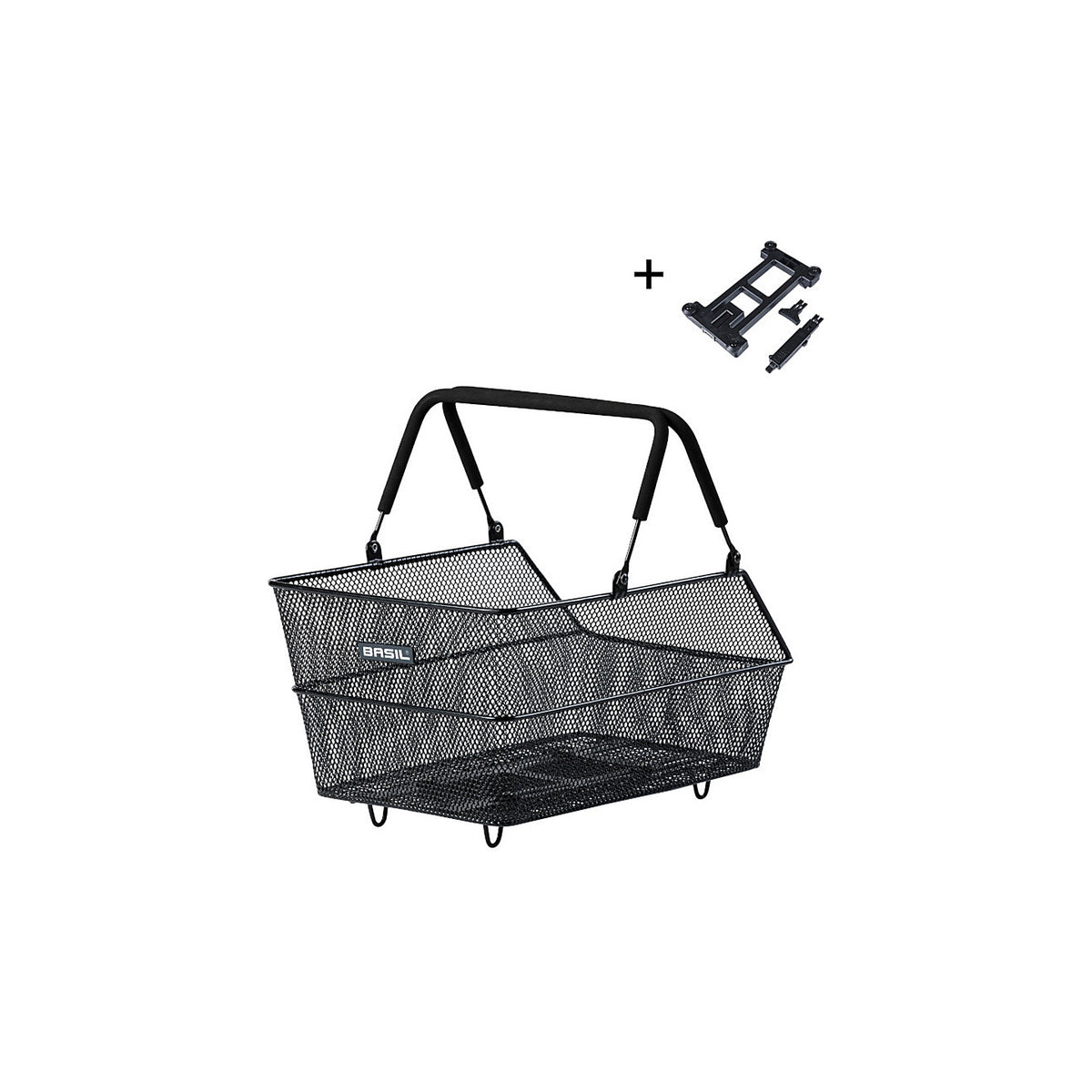Panier arriere velo Basil Cento S 20 L noir