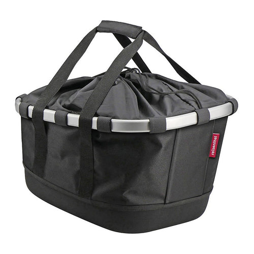 Panier arrière vélo KlickFix Reisenthel Bikebasket GT 21 L – Noir, UniKlip 2 – le panier Bikebasket GT noir