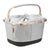 Panier arrière vélo KlickFix Reisenthel Carrybag GT 24 L – Twist Sky Rose, UniKlip 2 – le panier Carrybag GT Twist Sky Rose et son arceau cuivre