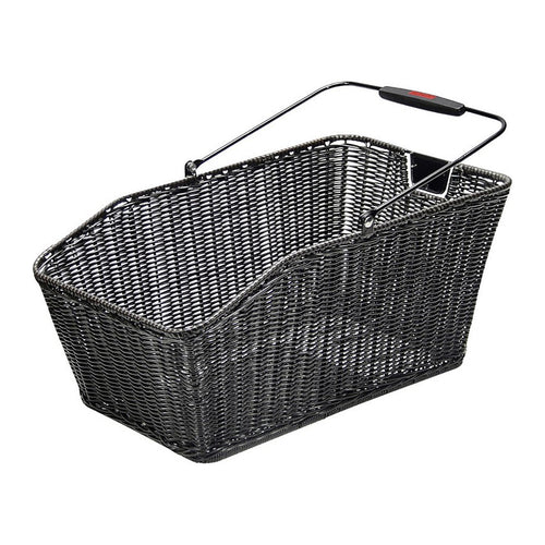 Panier arrière vélo KlickFix Structura GT 18 L – Noir – le panier vu de dessus