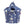 Panier avant vélo KlickFix Reisenthel Bikebasket 15 L – Garden Blue – le panier Bikebasket motif garden blue
