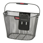 Panier avant vélo KlickFix Uni 16 L – Uni noir – le panier vu de trois quarts