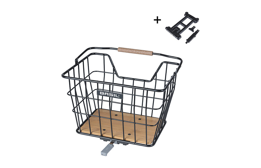 Panier Basil Nordland monte sur un velo
