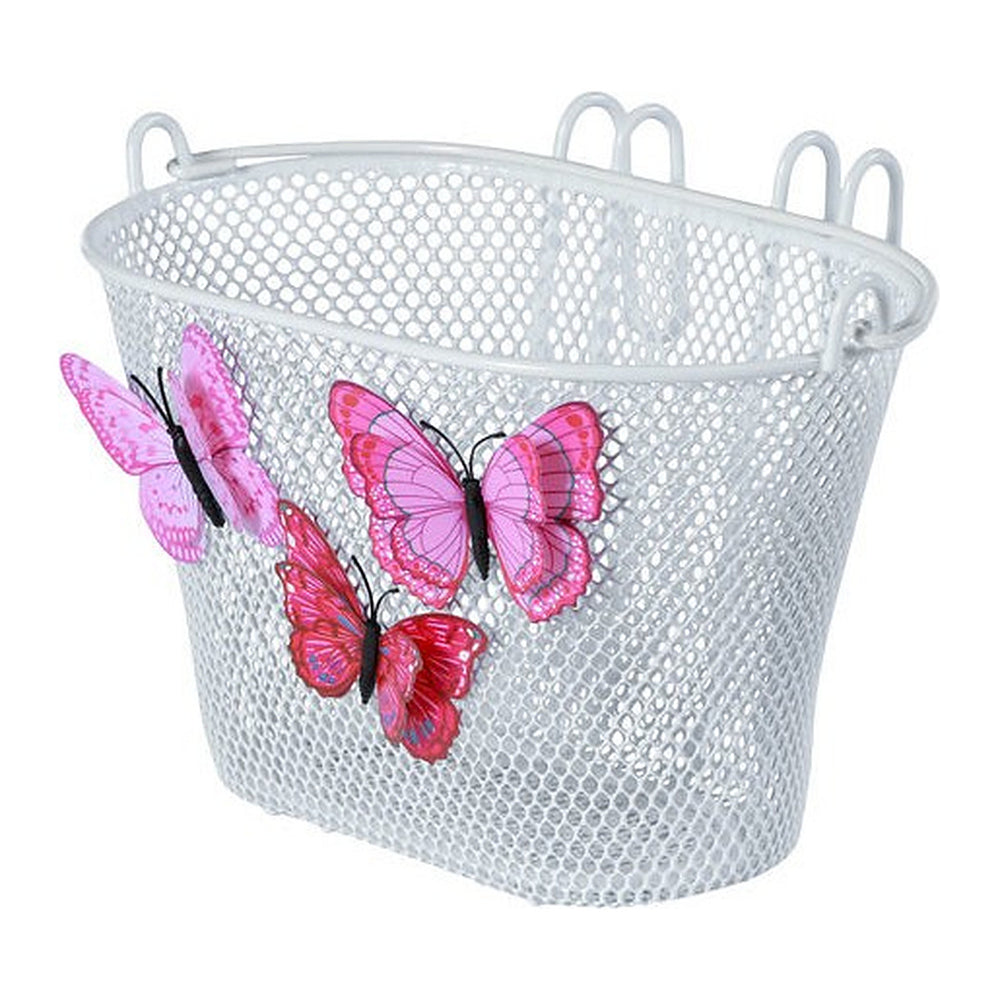 Panier vélo enfant Basil Jasmin Baboushka – Rose – le panier Jasmin monte sur un velo d enfant