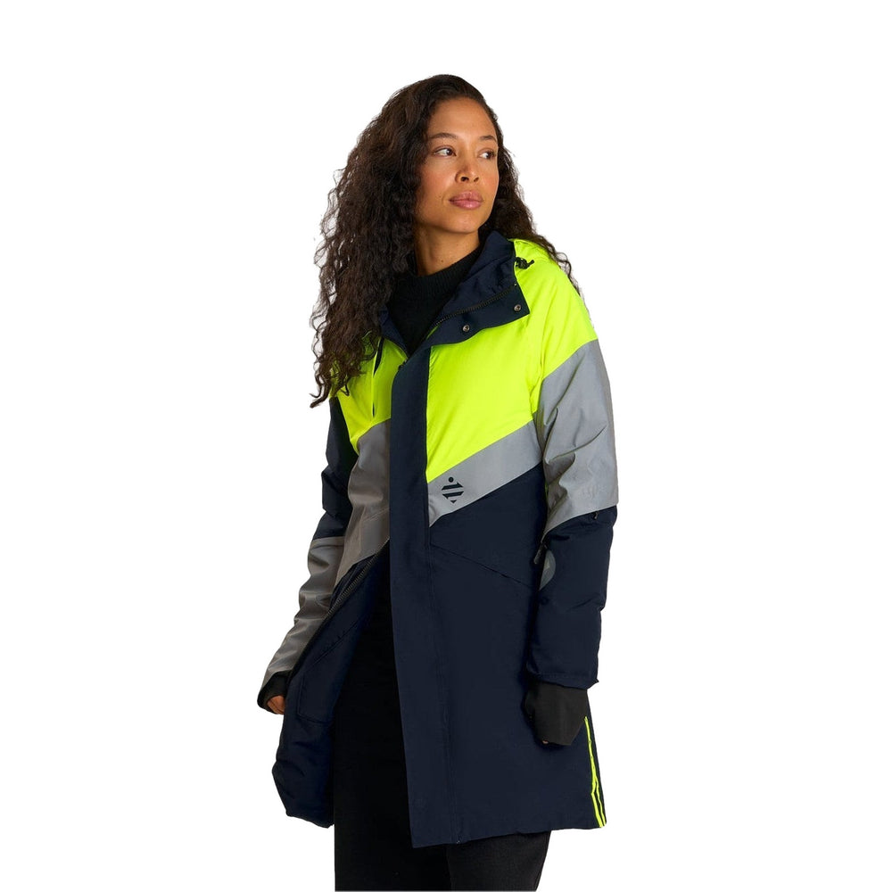 Parka vélo d'hiver réversible Urban Circus Fluvia Bleu/Jaune photo 2