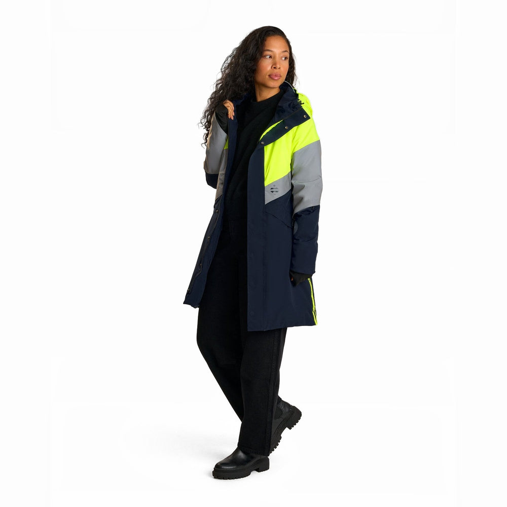 Parka vélo d'hiver réversible Urban Circus Fluvia Bleu/Jaune photo 5