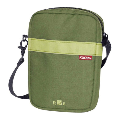 Petite sacoche vélo KlickFix Babs 1,1 L – Vert olive – la pochette Babs vert olive sur fond blanc