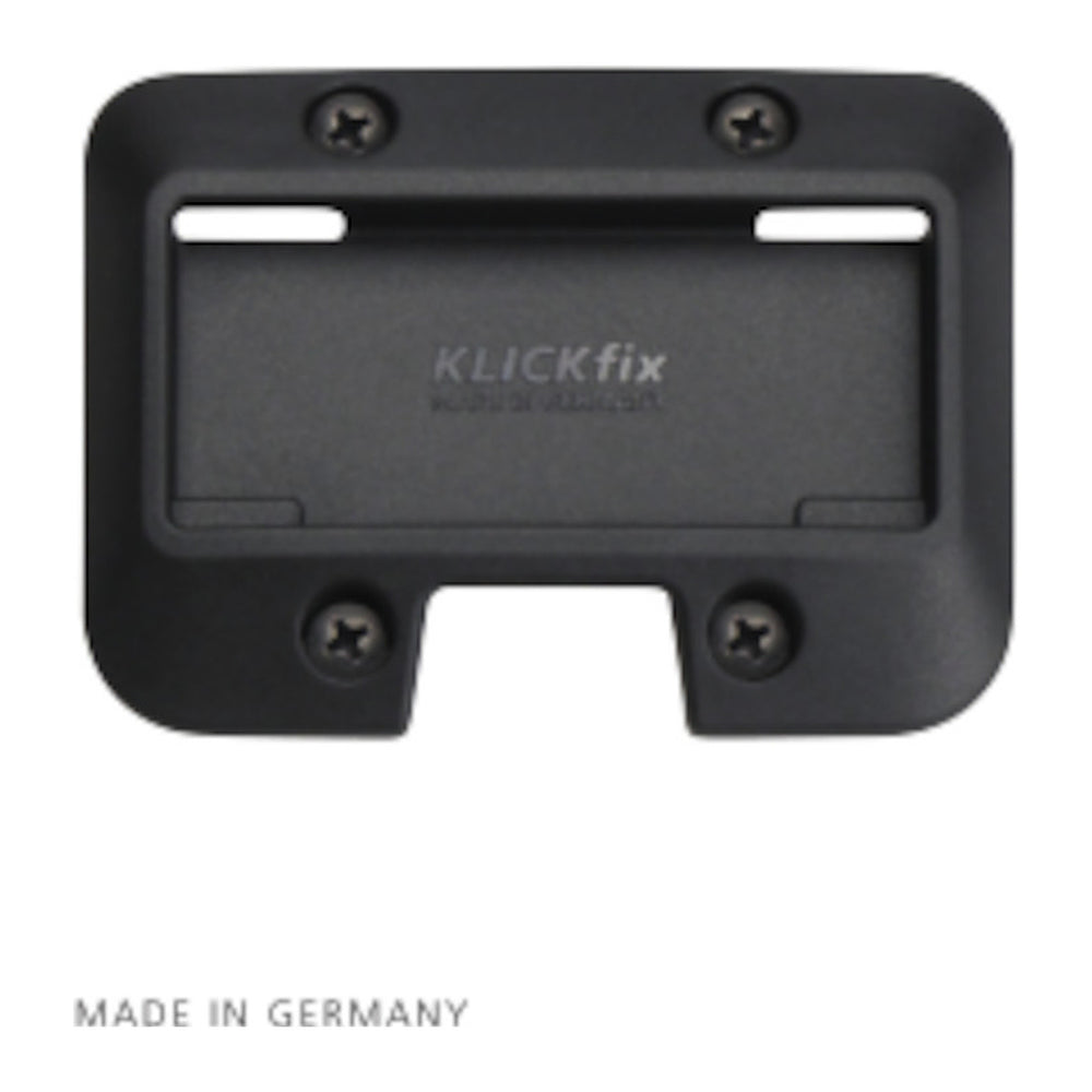 Plaque d'adaptation KlickFix pour panier de guidon – Korb Platte, réglable en hauteur – la plaque Korb Platte vue de face