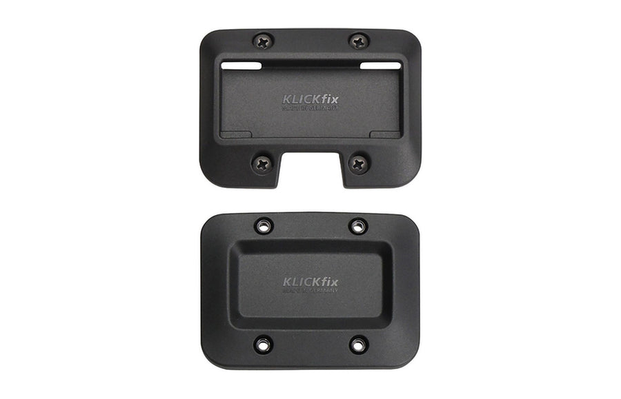 Plaque KlickFix avec passage pour support d eclairage
