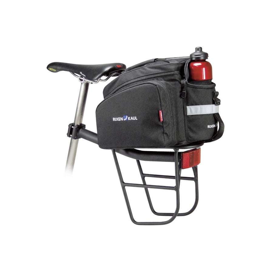 Le Freerack Plus charge d une sacoche a poches laterales depliables