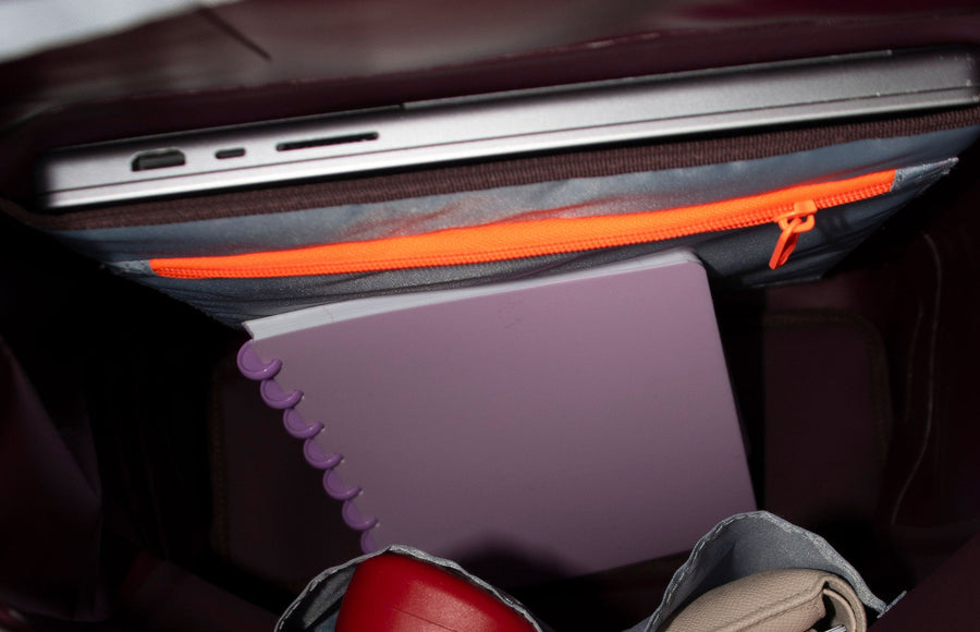 Sac à dos vélo imperméable Gofluo Marlow Burgundy - détail 2