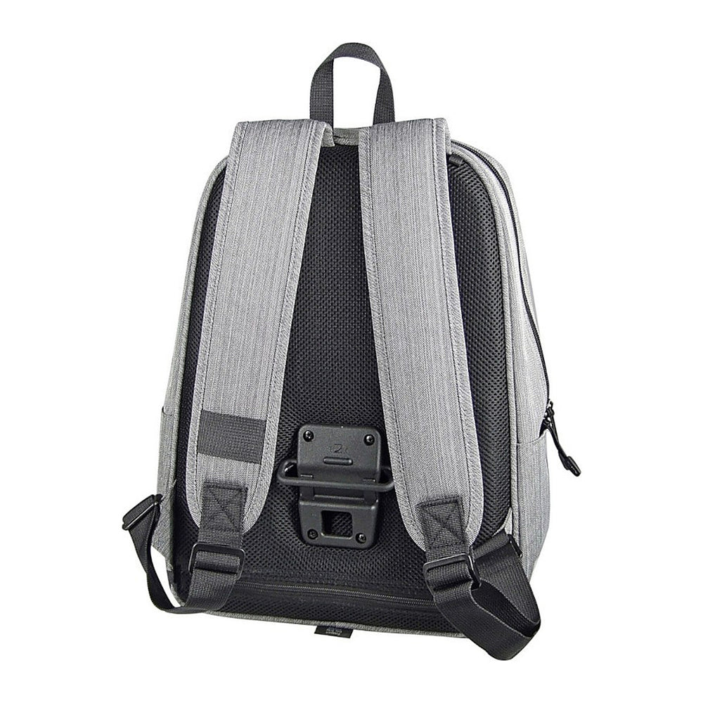 Sac à dos vélo KlickFix Freepack et Matchpack – Freepack City 18 L, gris – les bretelles et le dos du sac