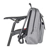 Sac à dos vélo KlickFix Freepack et Matchpack – Freepack City 18 L, gris – le sac accroche sur le porte-bagages
