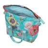 Sac à main vélo Basil Bloom Field MIK 11 L coloris Bleu – interieur du sac ouvert