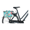 Sac à main vélo Basil Bloom Field MIK 11 L coloris Bleu – monte sur le cote du porte-bagages