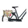 Sac à main vélo Basil Bloom Field MIK 11 L coloris Jaune – monte sur le cote du porte-bagages