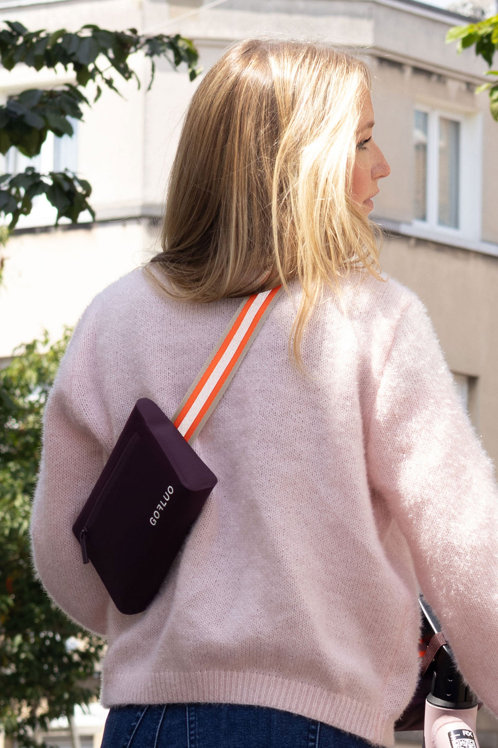 Sac banane réfléchissant Gofluo Harper 2.0 Burgundy