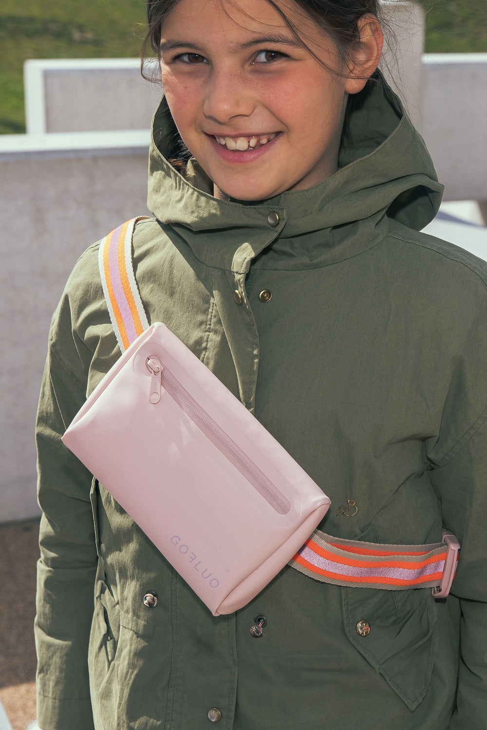 Sac banane réfléchissant Gofluo Harper 2.0 Old Rose