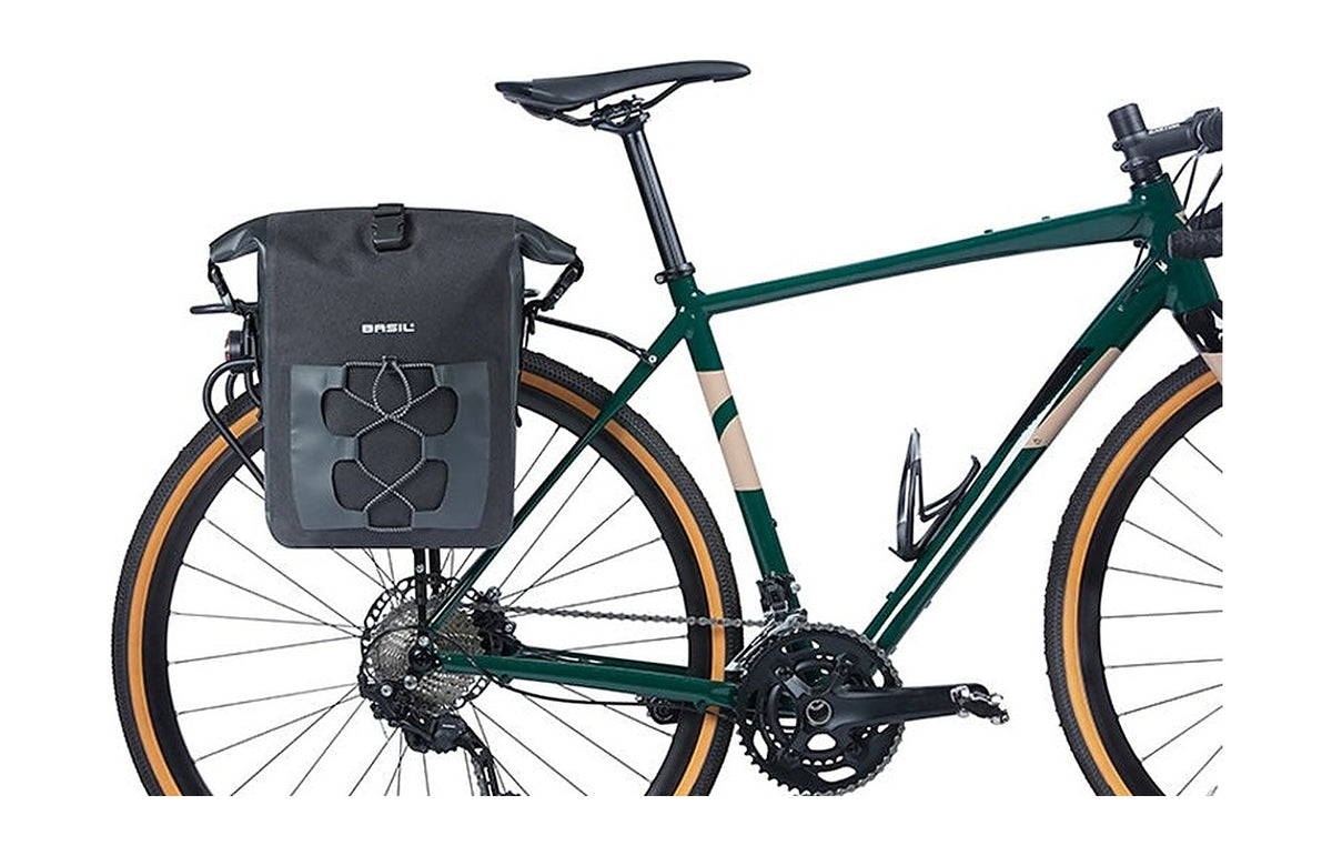 Sacoche Basil Navigator montee sur un velo