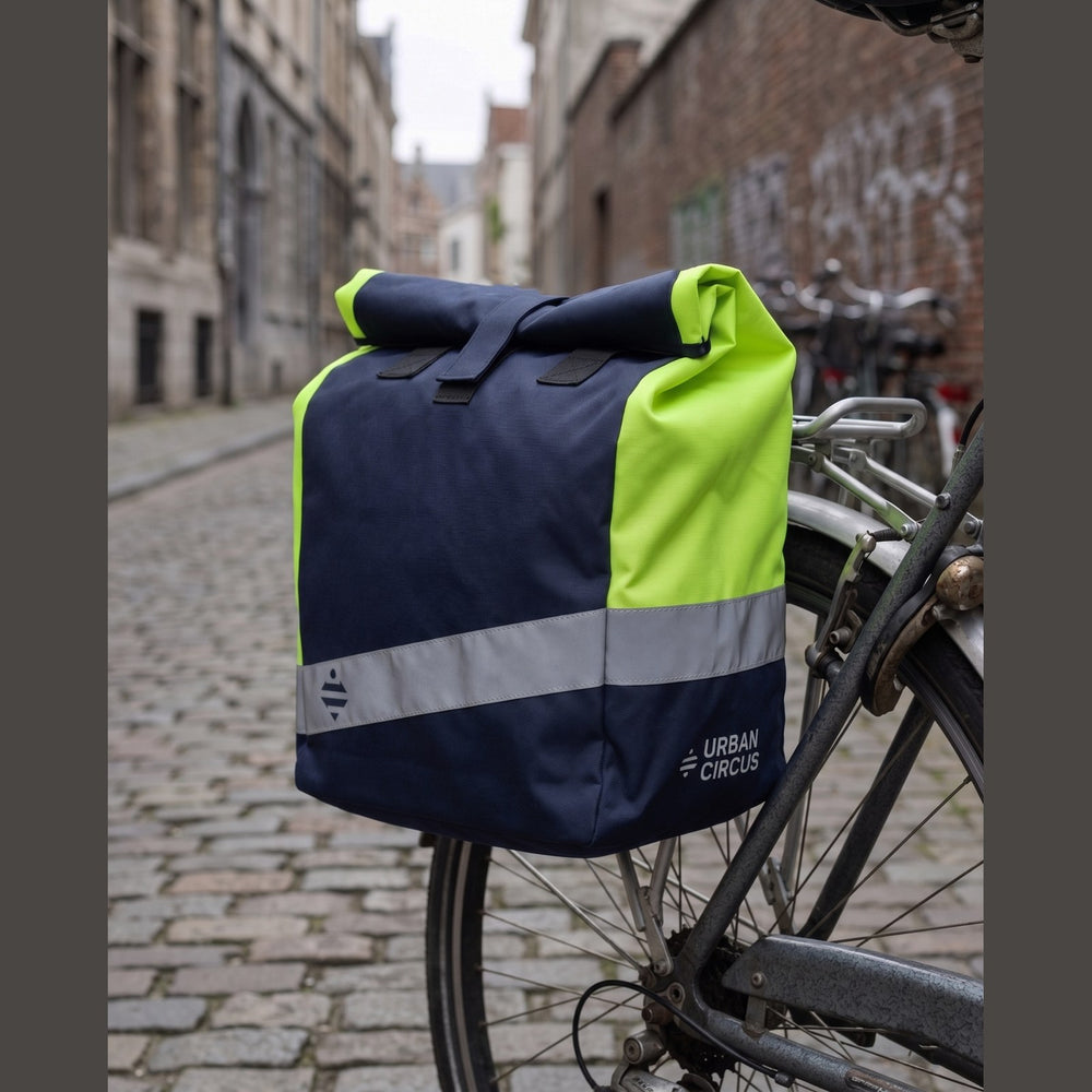 Sacoche cabas vélo Urban Circus Escale Bleu/Jaune photo 4