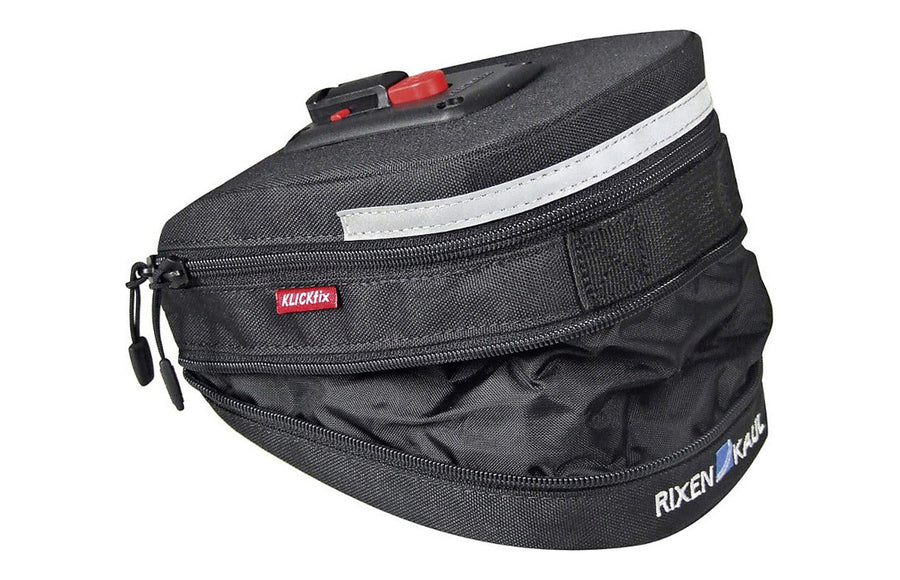 Sacoche de selle KlickFix Integra - Integra XL 1,5 L - la sacoche ouverte et chargee