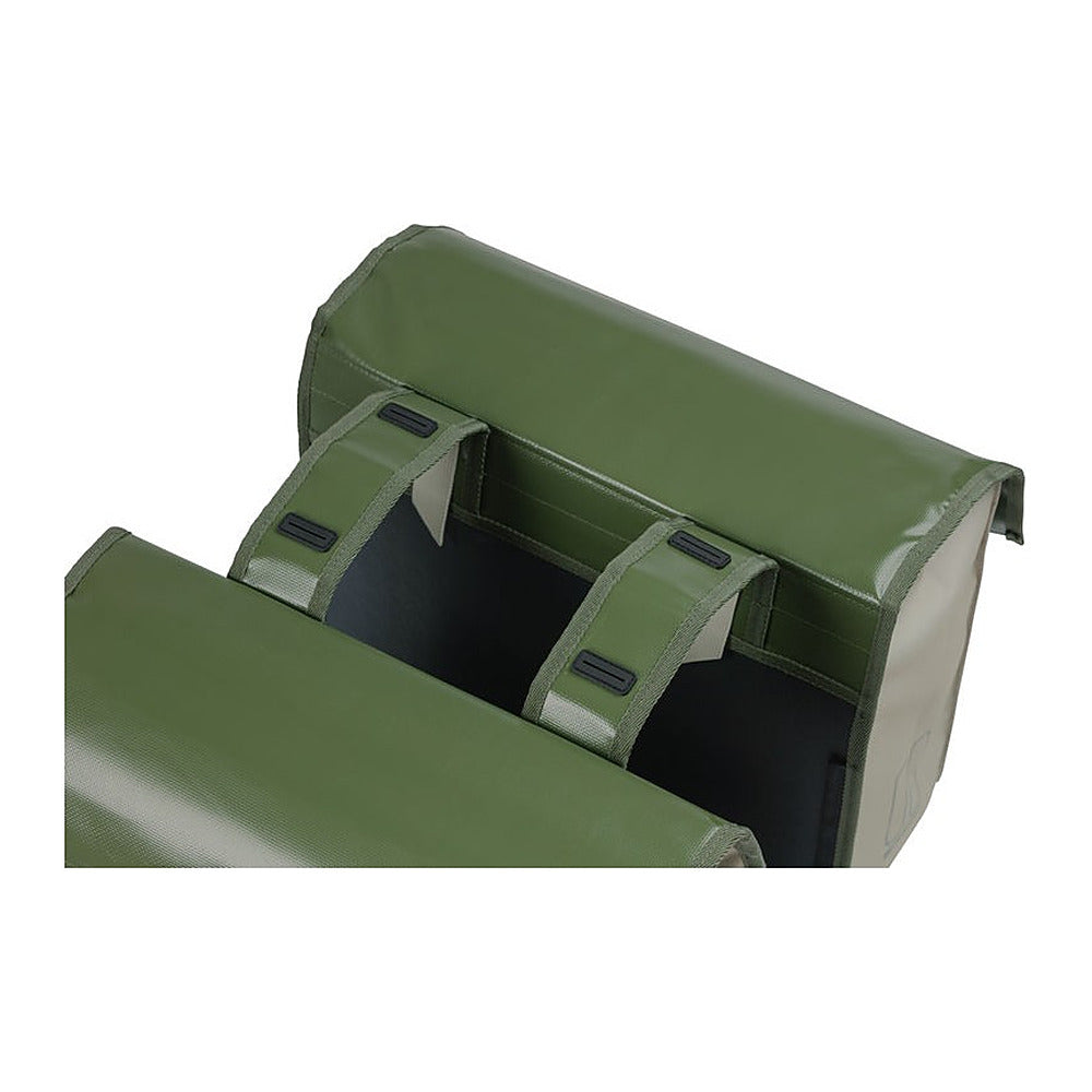 Sacoche double Basil – Urban Load coloris Moss Green – sangles et boucles reglables