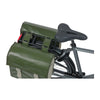 Sacoche double Basil – Urban Load coloris Moss Green – montee sur un velo de ville