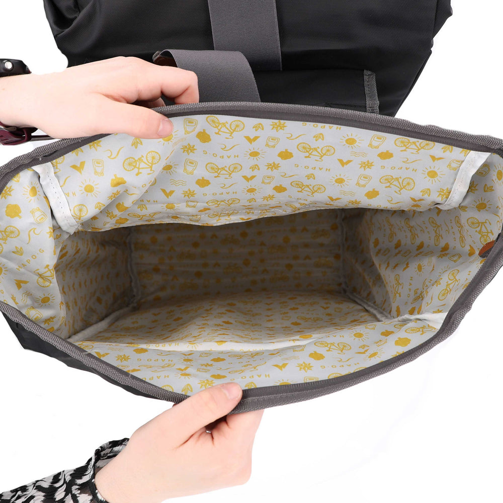 Sacoche double Hapo-G Roll-top 2x25 L - Noir - photo 4