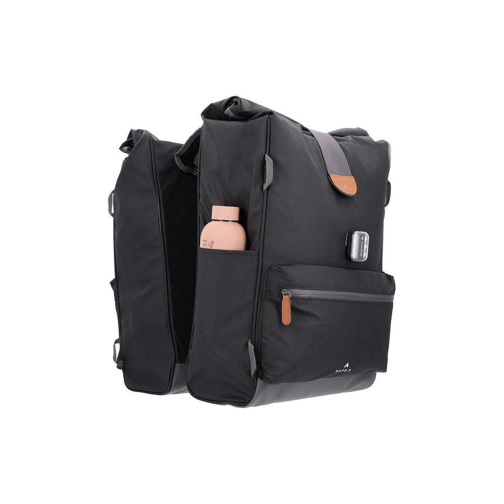 Sacoche double Hapo-G Roll-top 2x25 L - Noir - photo 5