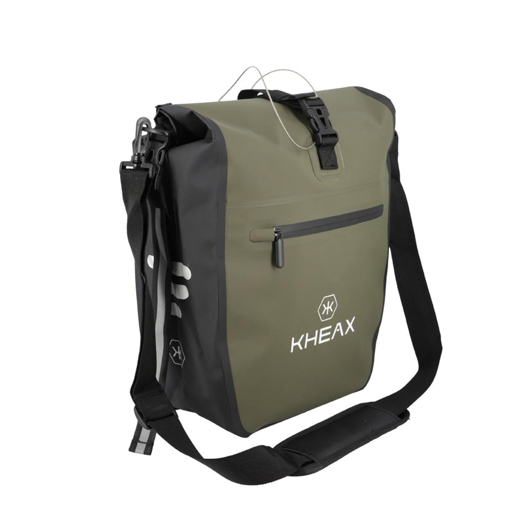 Sacoche de porte-bagage KHEAX Izoard Mini 14 L étanche - Kaki