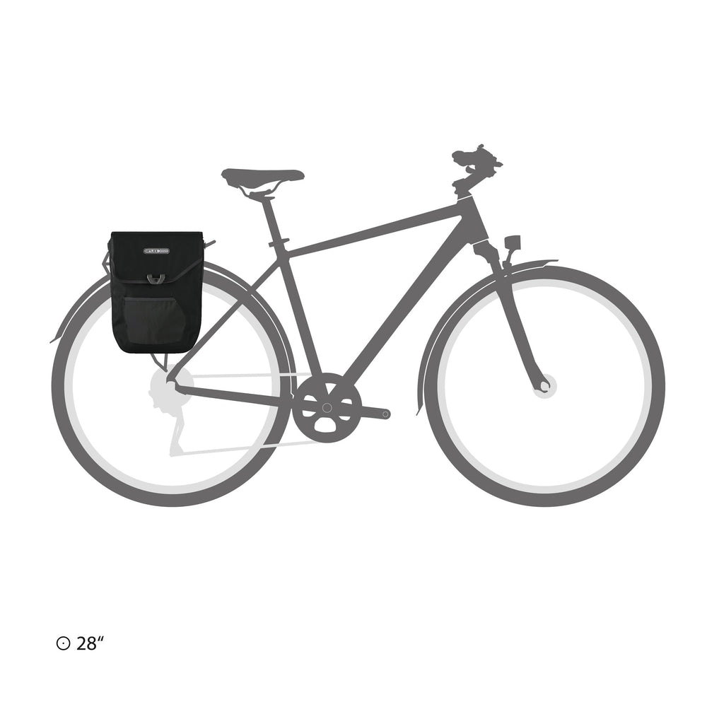 Sacoche porte-bagage ORTLIEB Pedal-Mate 16 L - Noir
