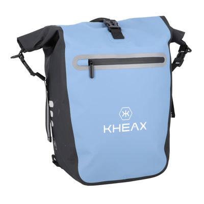 Sacoche de porte-bagage convertible sac à dos KHEAX Ventoux II 30 L - Bleu Turquoise