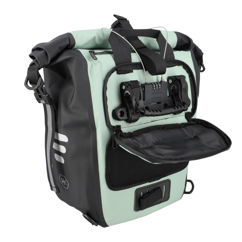 Sacoche de porte-bagage convertible sac à dos KHEAX Ventoux II 30 L - Vert Sauge
