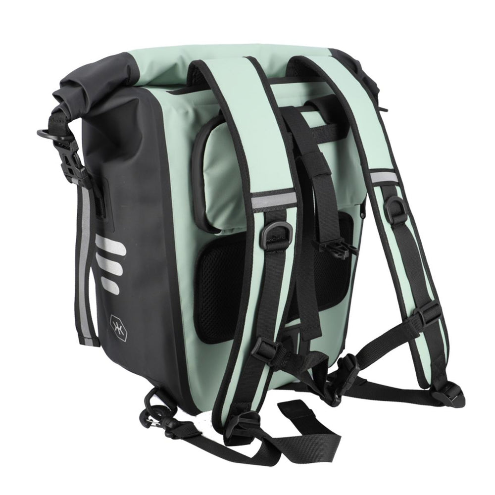 Sacoche de porte-bagage convertible sac à dos KHEAX Ventoux II 30 L - Vert Sauge