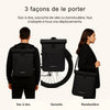 Sac à dos vélo réfléchissant Badawin – Nyx 3-en-1