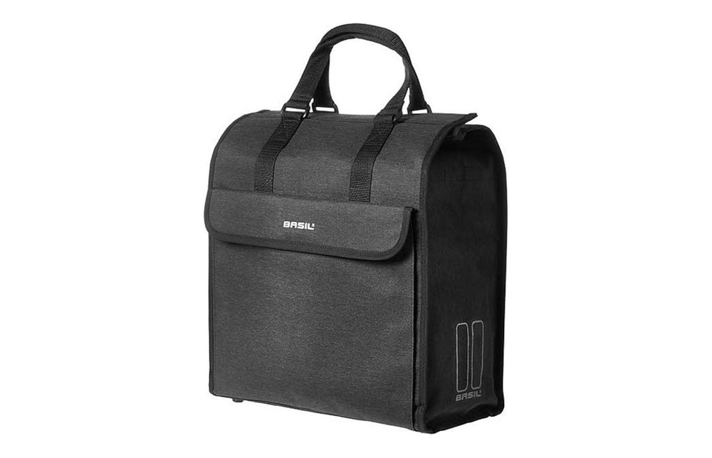 Sacoche shopper vélo Basil Mira – le détail des anses de portage