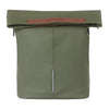Sacoche vélo Basil City Shopper MIK Hooks 16 L coloris Moss Green – rabat aimante ouvert